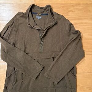 Brown Quarter-Zip Pullover